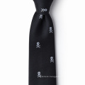 Create Your Own Brand Skull Logo Mens Silk Tie with Private Label